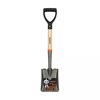 Pala Jardinera Cuadrada, Puño "D" Mango De Madera, Truper
