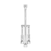 Llave De Cruz 14" Plegable Pulida Y Cromada, Truper