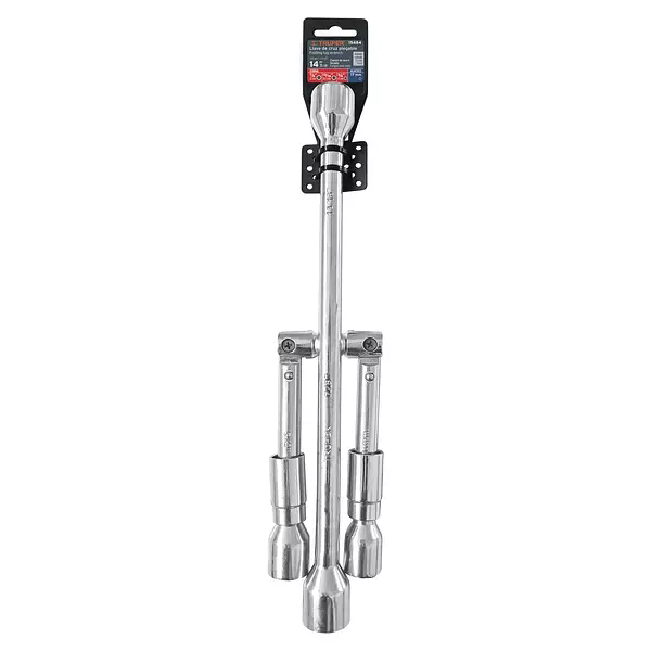 Llave De Cruz 14" Plegable Pulida Y Cromada, Truper