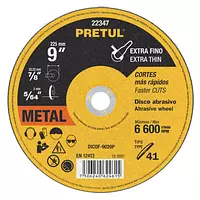 Disco Tipo 41 De 9" X 2 Mm Corte Fino De Metal, Pretul