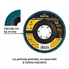 Disco Laminado 4-1/2", Grano 80 Centro 7/8", Fibra, Pretul