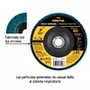 Disco Laminado 7", Grano 40 Centro 7/8", Fibra, Pretul