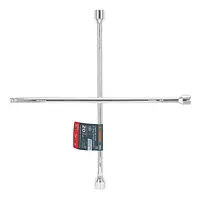 Llave De Cruz 20" Pulida Y Cromada Con Entrada Cuadro 1/2"