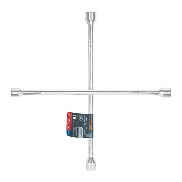 Llave De Cruz 18" Pulida Y Cromada, Truper